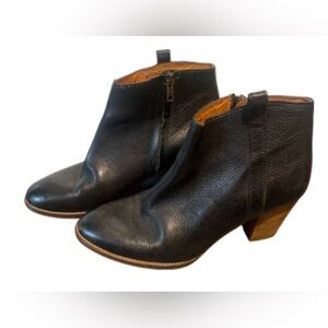 Madewell Black Leather Ankle Billie Boots size 6.5
